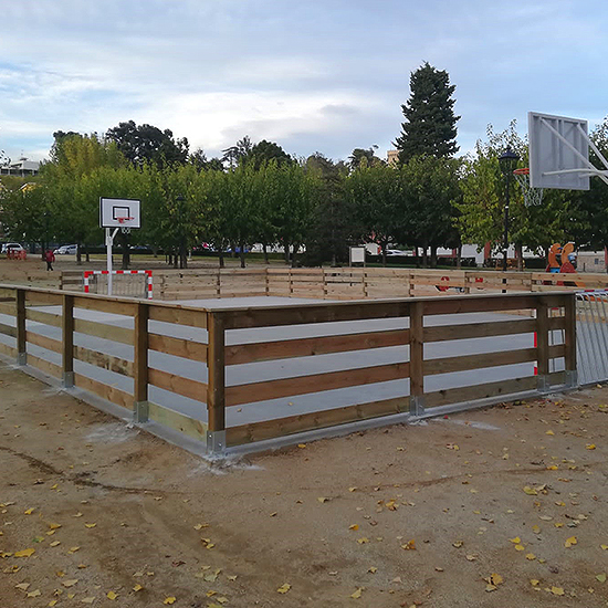 Pista Multideportiva Madera