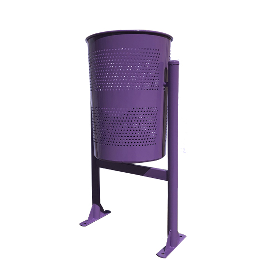 Purple Conic Litter bin